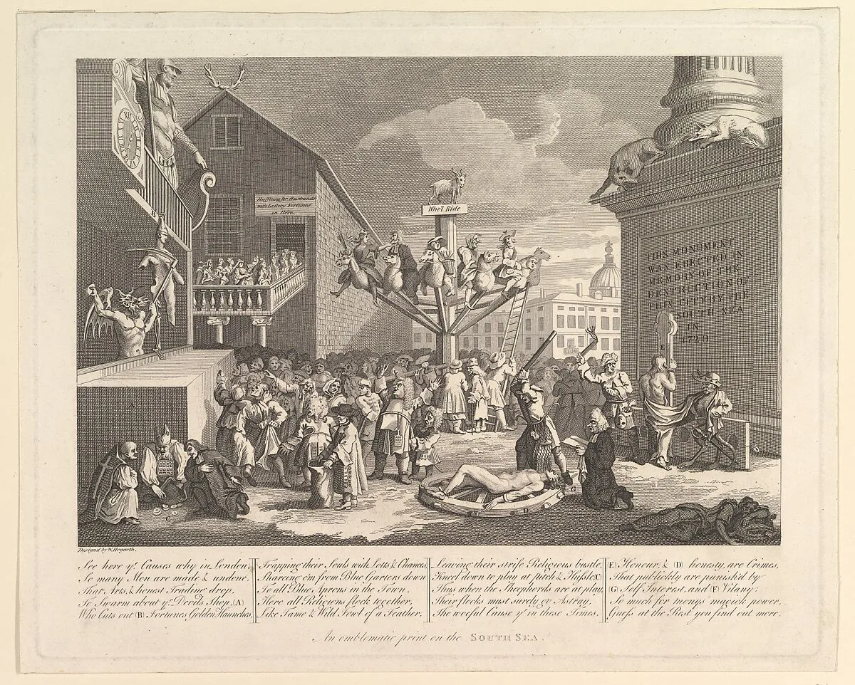 An Emblematic Print on the South Sea — William Hogarth