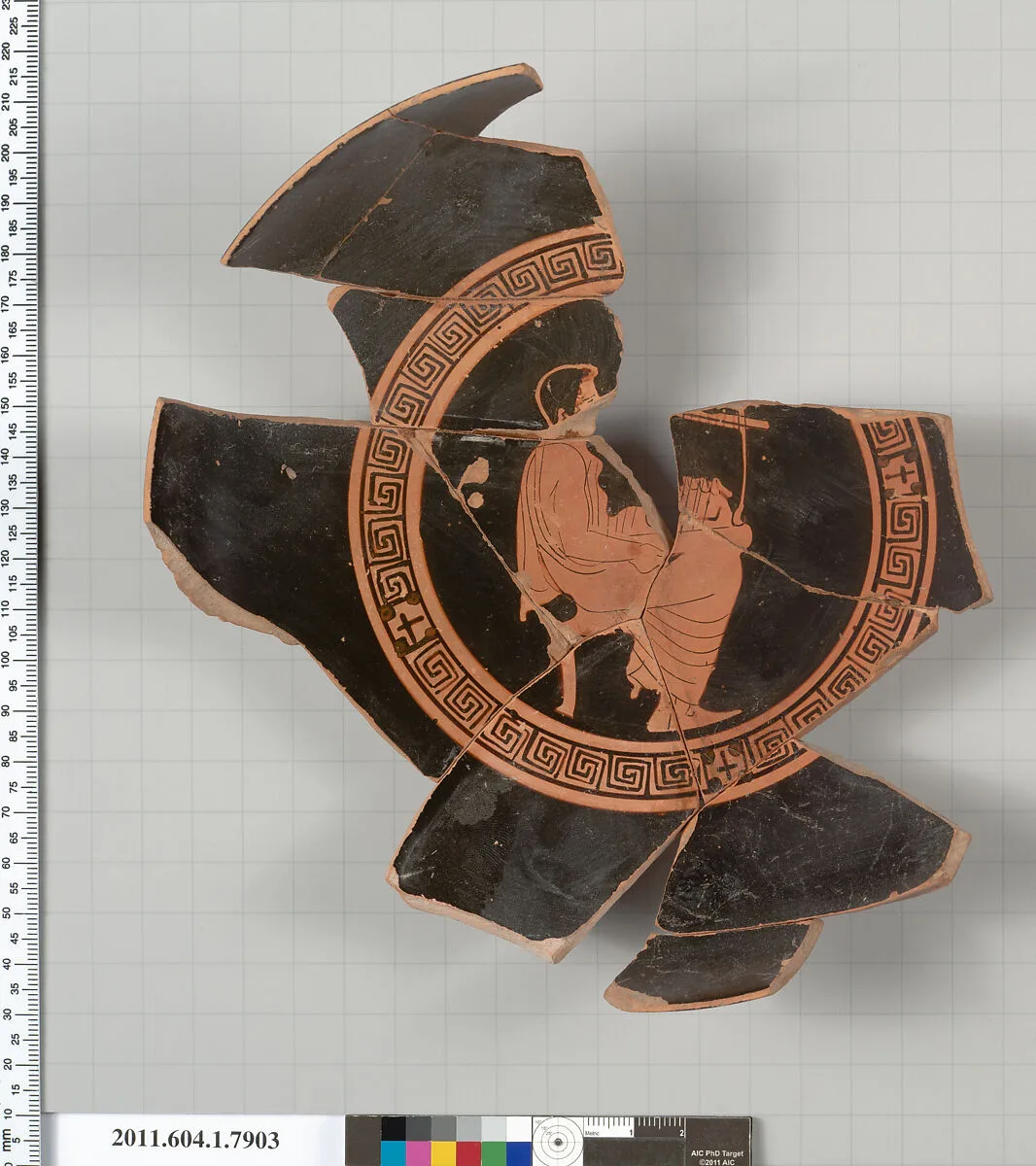 Terracotta fragment of a kylix (drinking cup) — Unknown