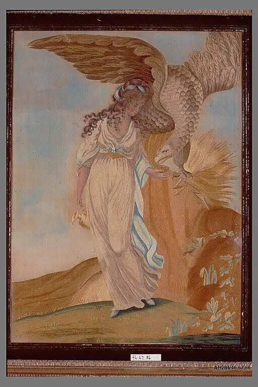 Embroidered and Painted Picture — Unknown