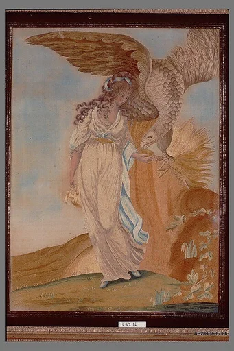 Embroidered and Painted Picture