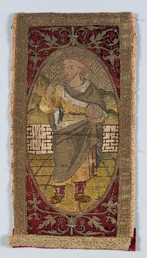 Orphrey section made into cushion
