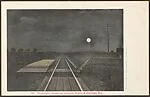 Moonlight Scene on Aurora, Elgin & Chicago Ry.