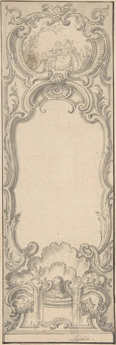 Design for a Folding Screen — Jacques de Lajoüe