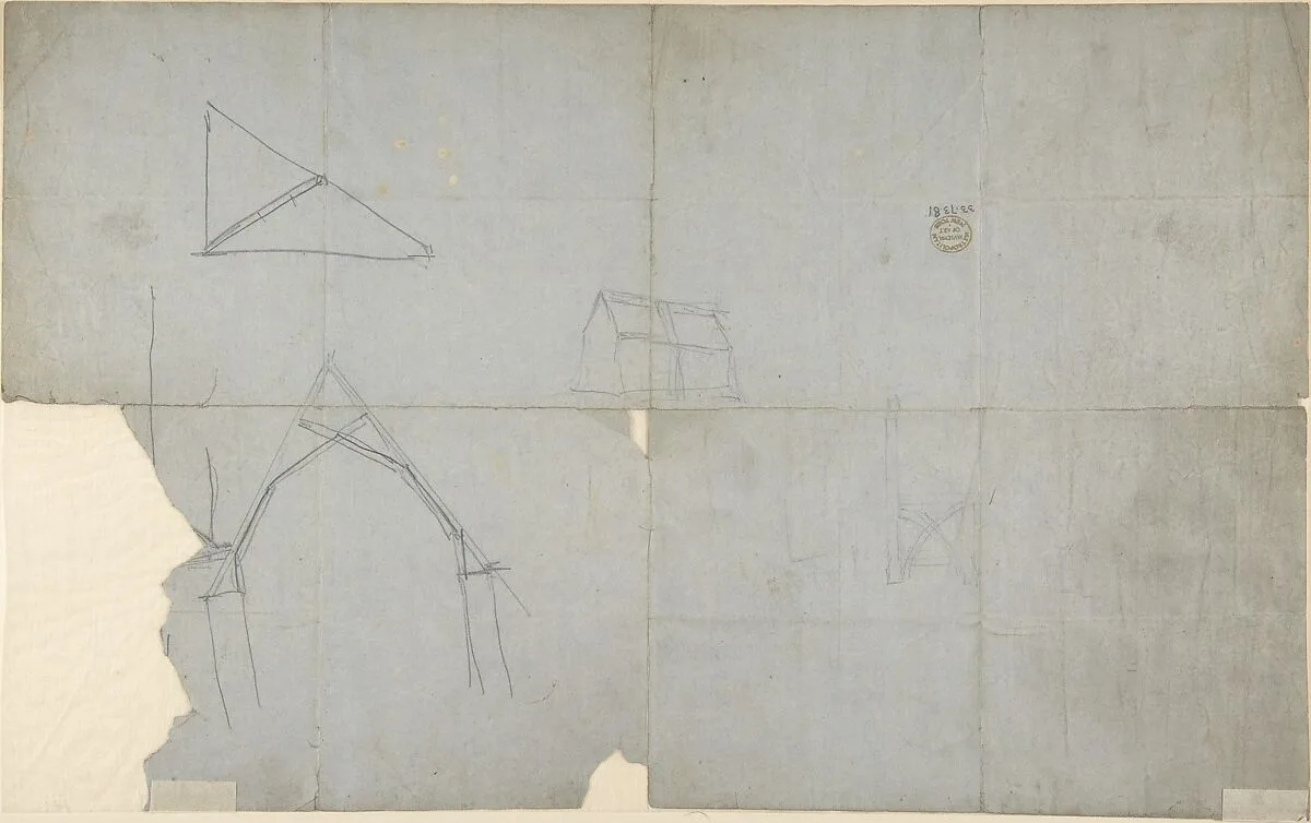 Sketches for an Ecclesiastical Stall (recto and verso) — Augustus Welby Northmore Pugin