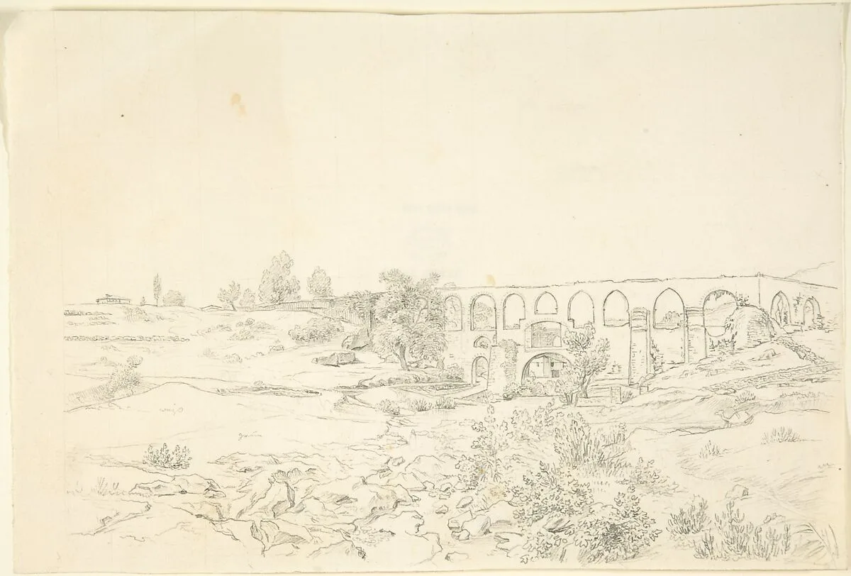Landscape with Acquaduct near Smyrna — Franz von Hauslab the Younger