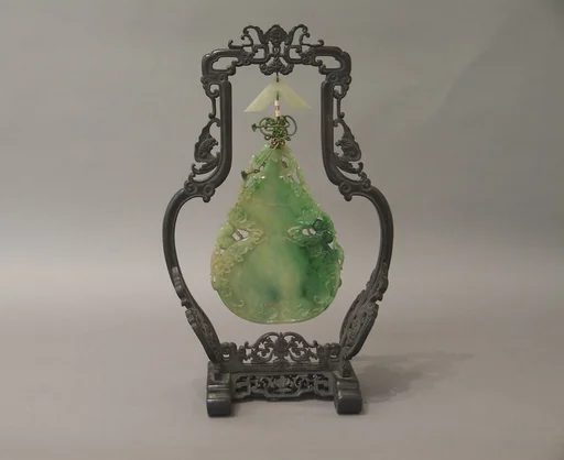 清晚期 翡翠葫芦|Double gourd ornament