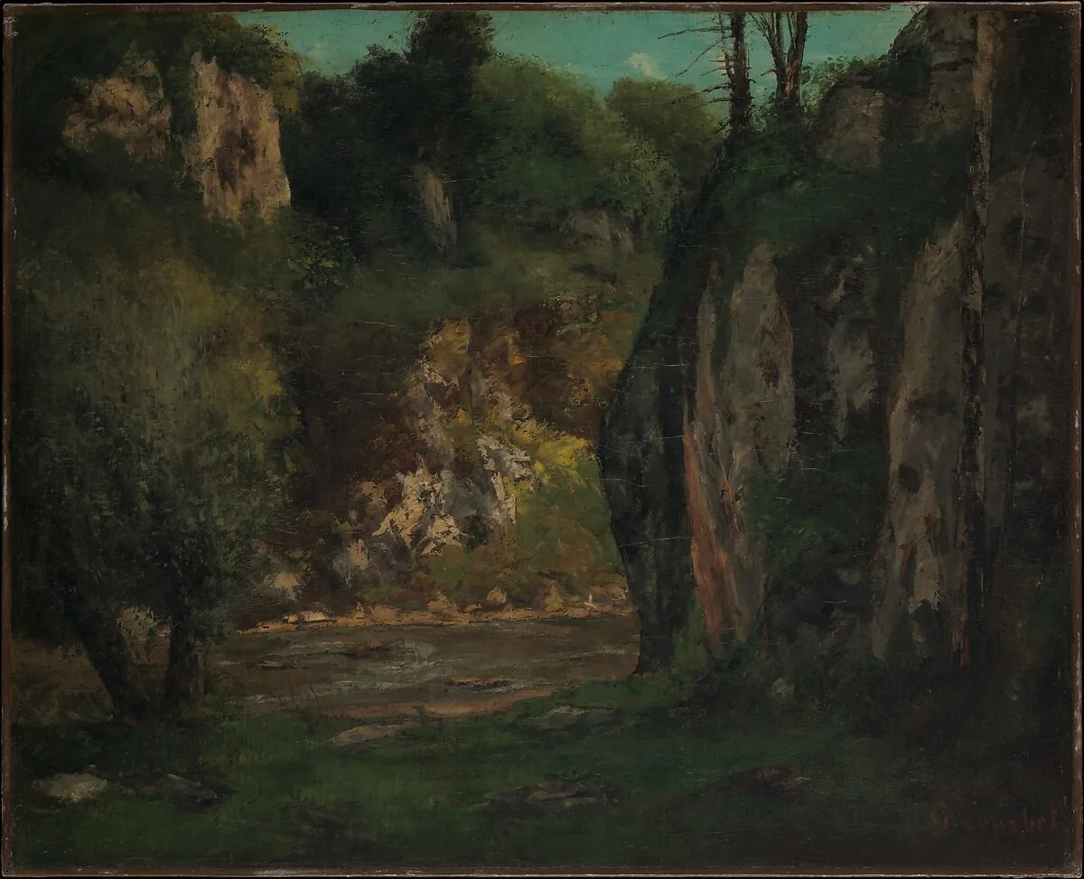 The Hidden Brook — Gustave Courbet