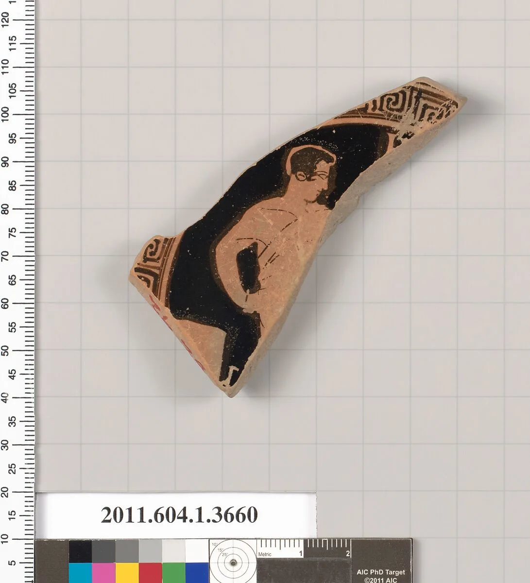 Terracotta fragment of a kylix (drinking cup) — Unknown