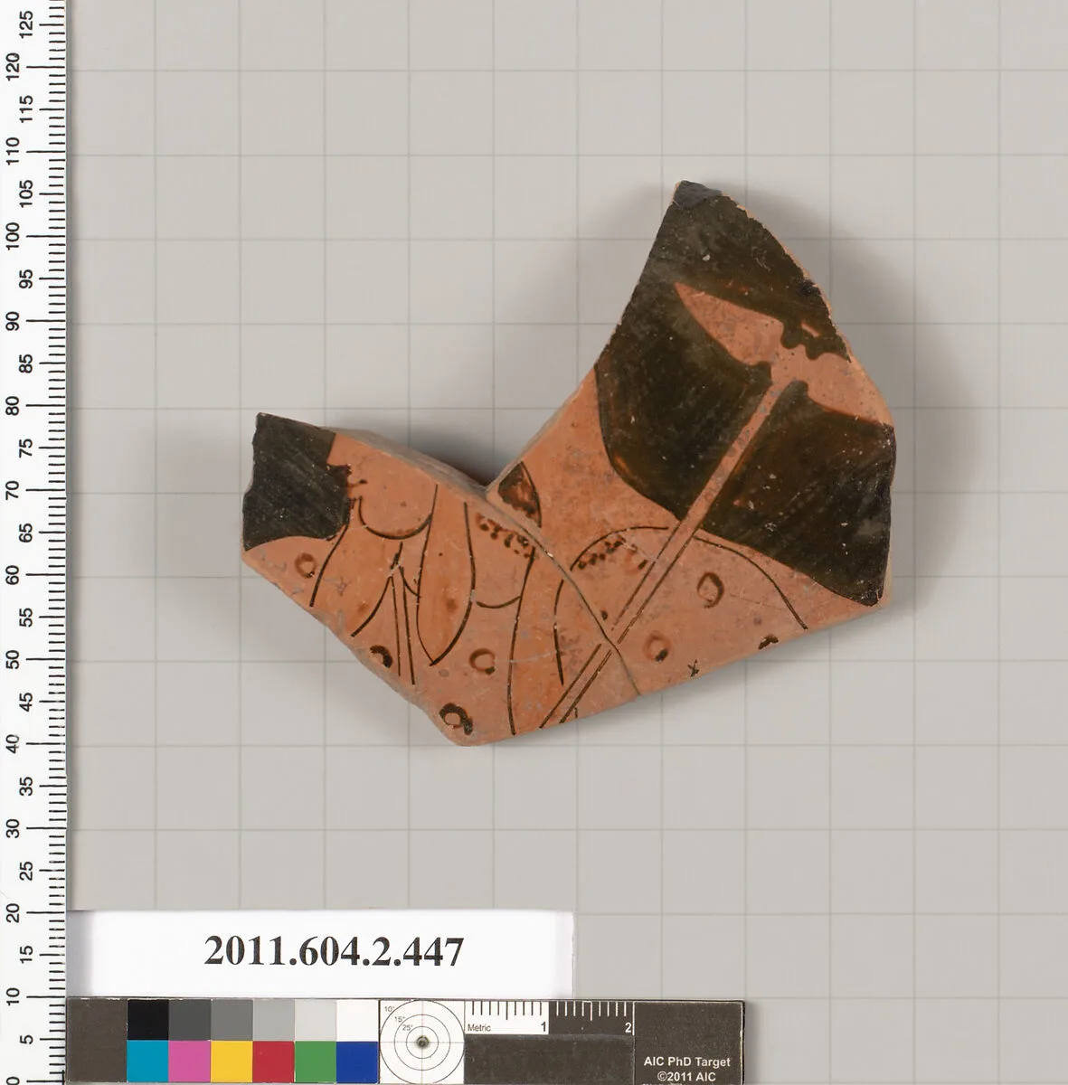 Terracotta fragment of a column-krater (bowl for mixing wine and water) — Unknown