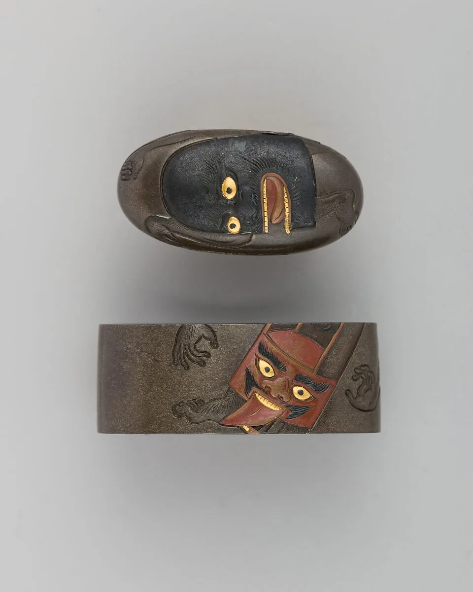 Sword-Hilt Collar and Pommel (Fuchigashira) — Unknown