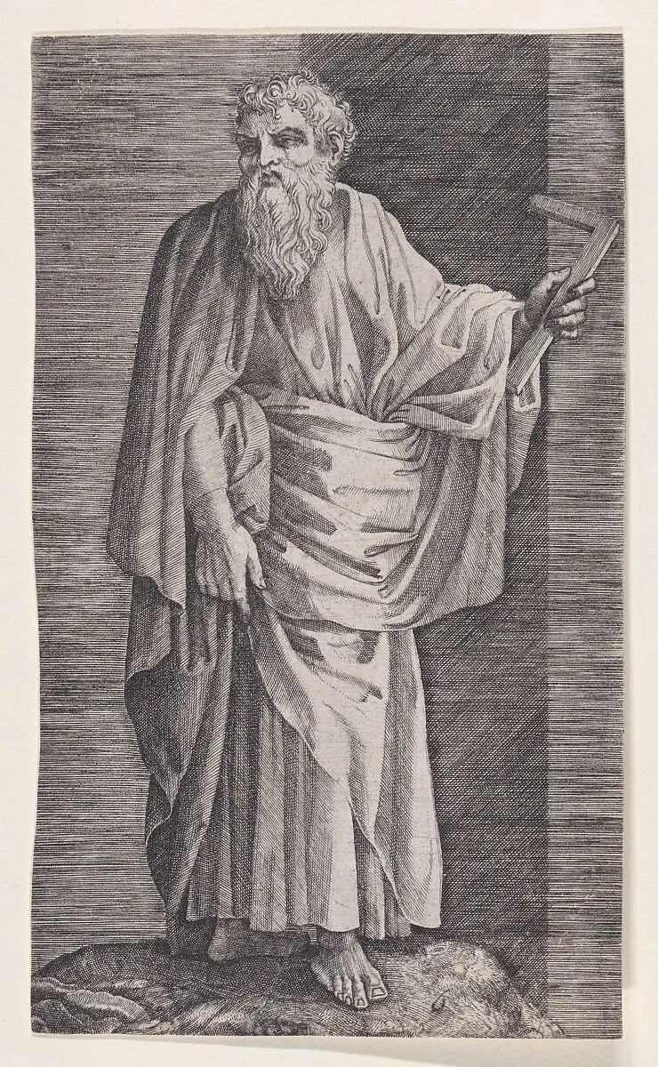 St. Matthew, from Christ and the Apostles — Lambert Suavius|Lambert Lombard|Jakob Andreas Fridrich the Elder