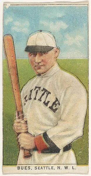 Bues, Seattle, Northwestern League, from the "Obak Baseball Players" set (T212), issued by the American Tobacco Company to promote Obak Mouthpiece Cigarettes — American Tobacco Company