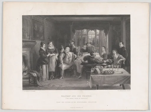 Falstaff and His Friends, "The Merry Wives of Windsor," from "The Art Journal"