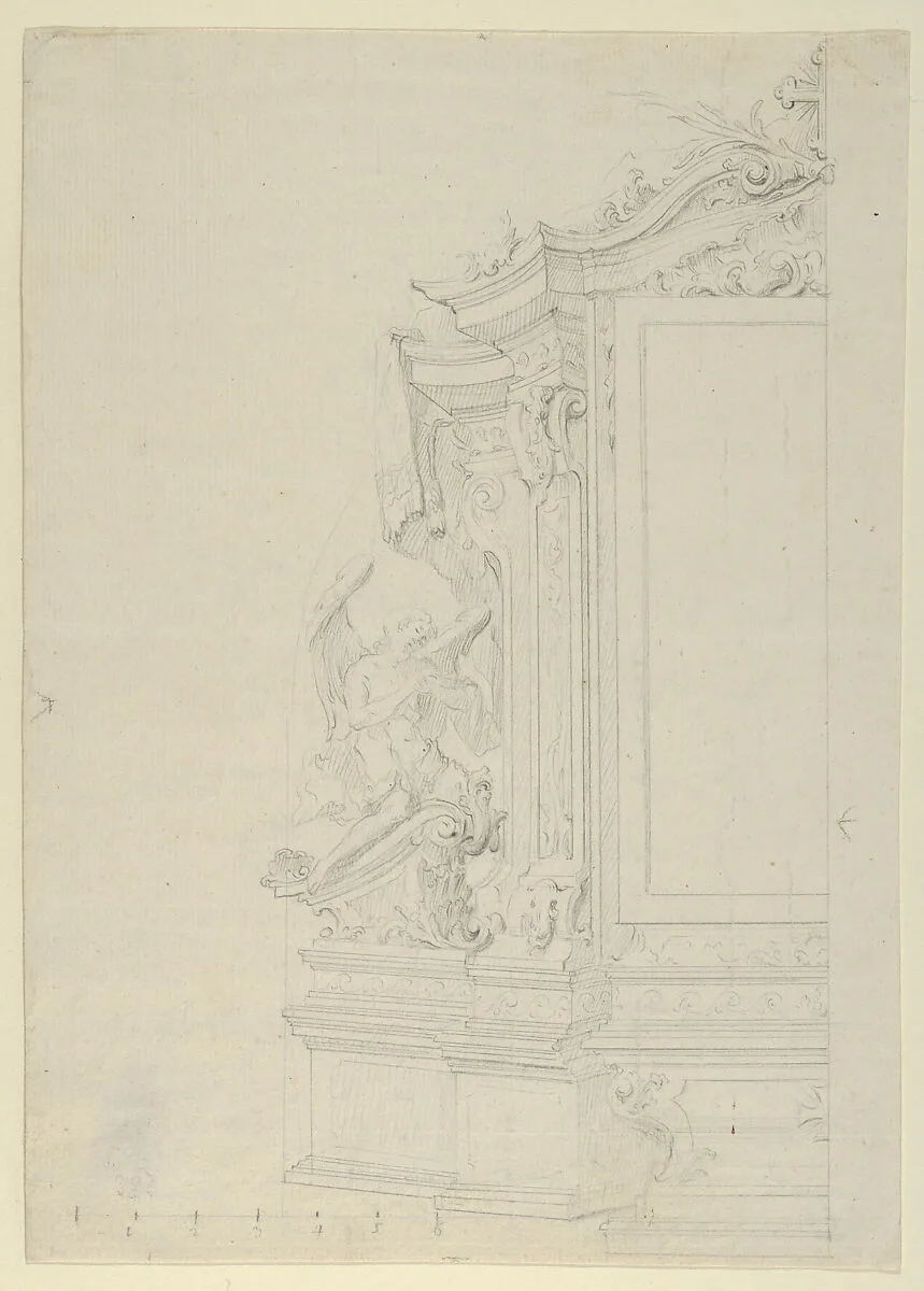 Design for an altar — Anonymous, German, 18th century|Daniel Marot the Elder|Anonymous, Italian, Bolognese 18th century artist