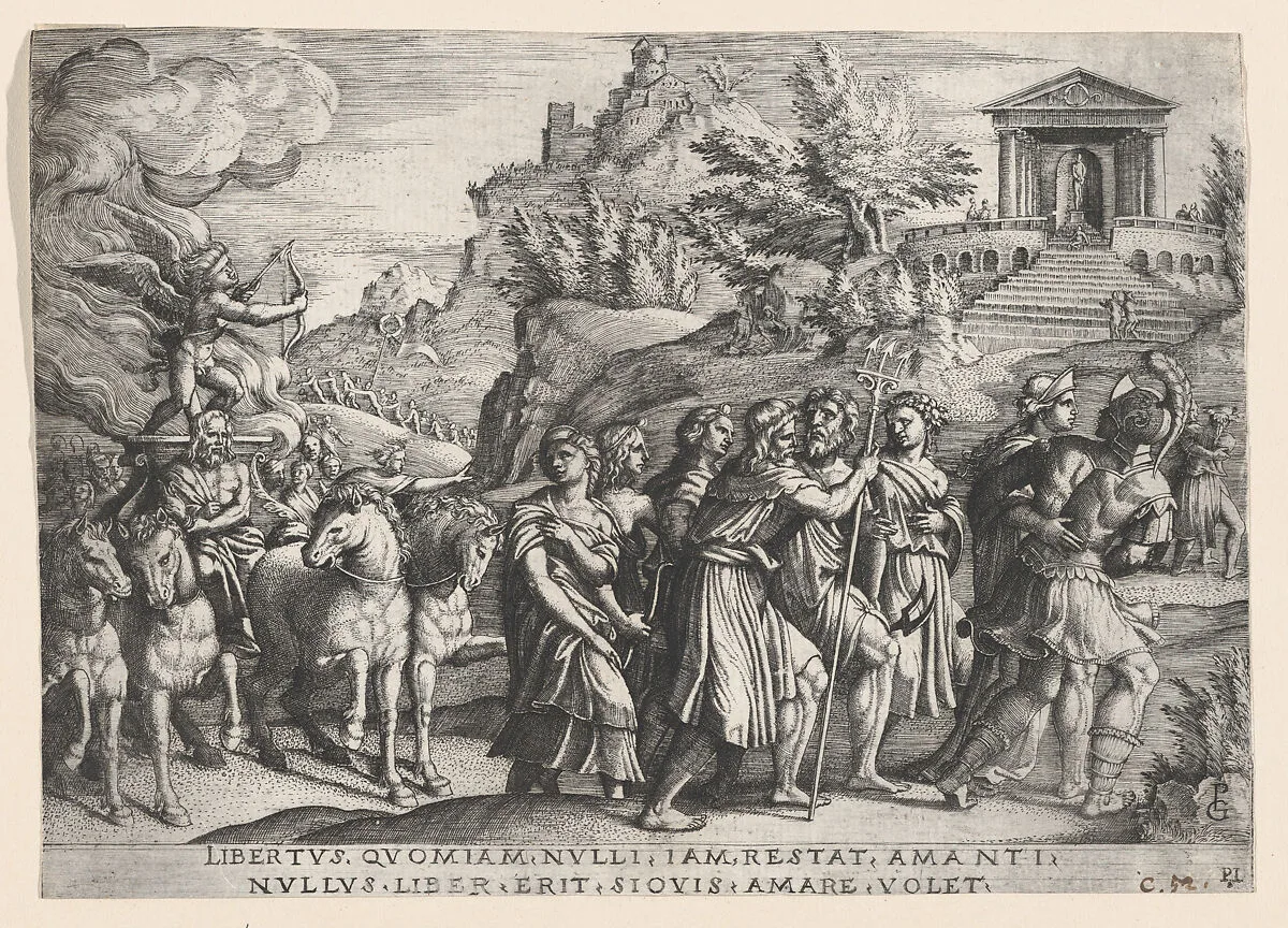 The Triumph of Love, from The Triumph of Petrarch — Georg Pencz