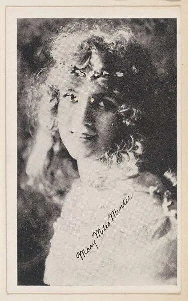 Mary Miles Minter (with headband) from Kromo Gravure "Leading Moving Picture Stars" (W623) — Kromo Gravure Photo Company, Detroit, Michigan