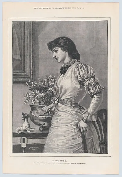 Doubts, from "Illustrated London News" — William Biscombe Gardner|Edward Frederick Brewtnall