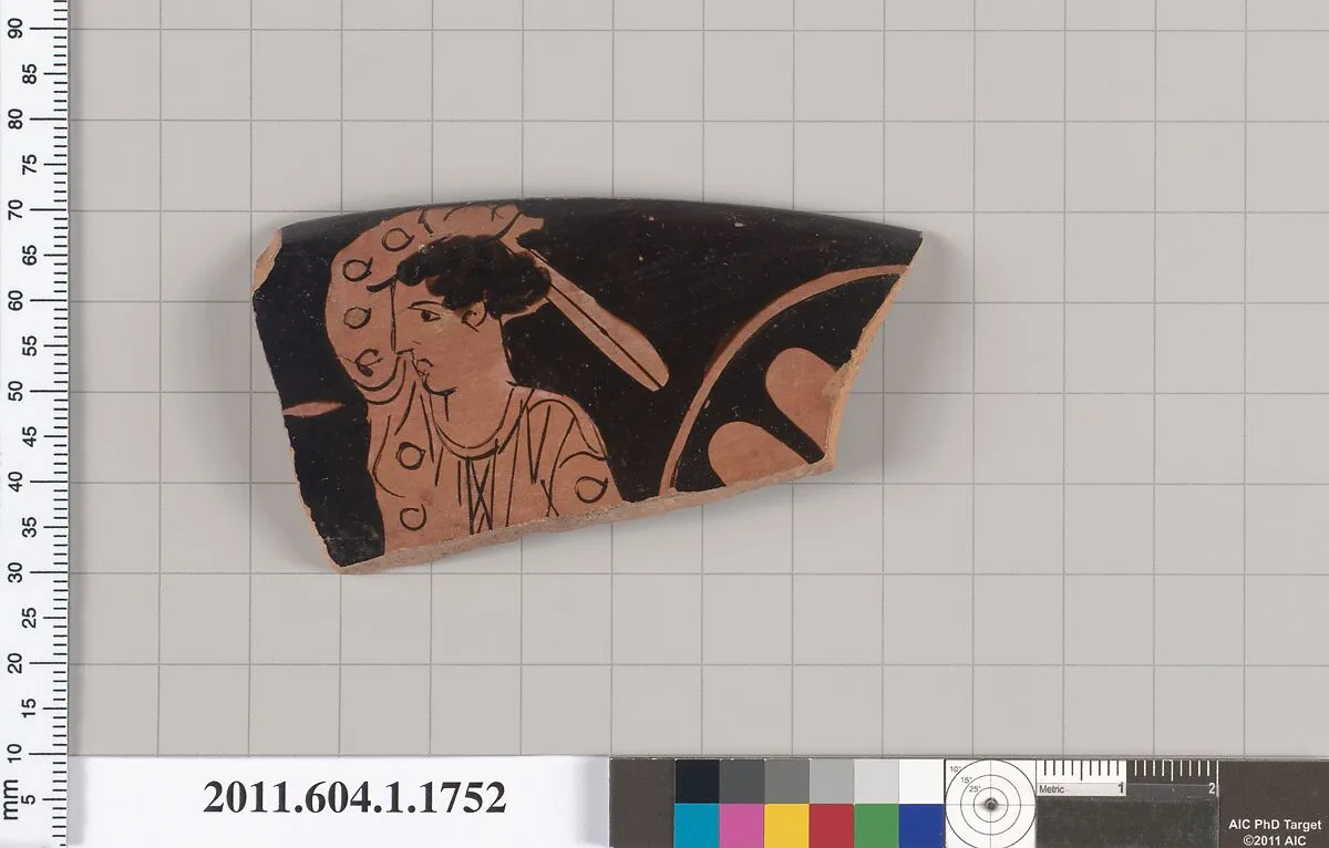 Terracotta rim fragment of a kylix (drinking cup) — Marlay Painter