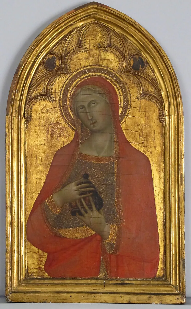 Engaged molding on a polyptych panel — Unknown