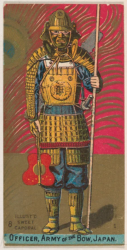 Officer, Army of the Bow, Japan, from the Military Series (N224) issued by Kinney Tobacco Company to promote Sweet Caporal Cigarettes — Kinney Brothers Tobacco Company