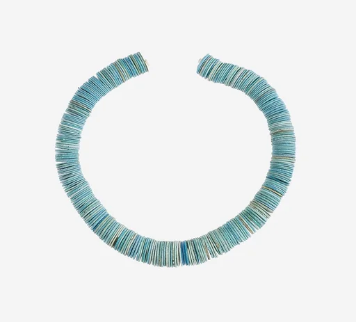 String of Large Flat Disk Beads