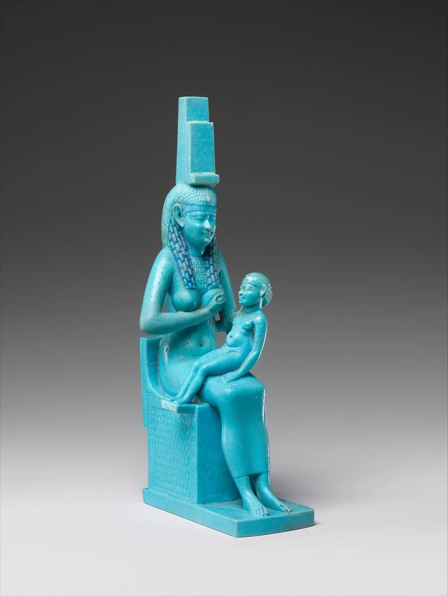 The Goddess Isis and her Son Horus — Unknown