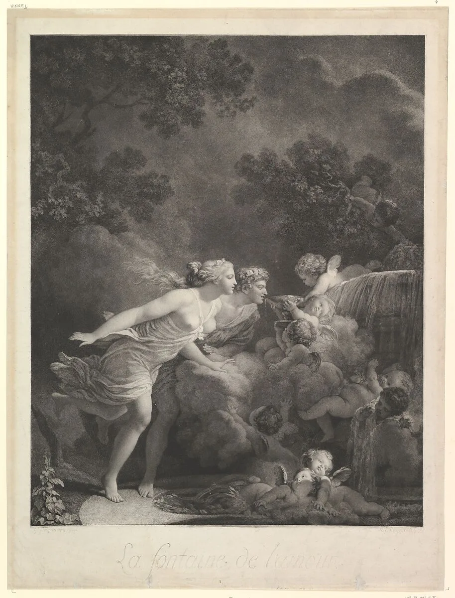 La Fontaine d'Amour — Jean Honoré Fragonard|Nicholas François Regnault