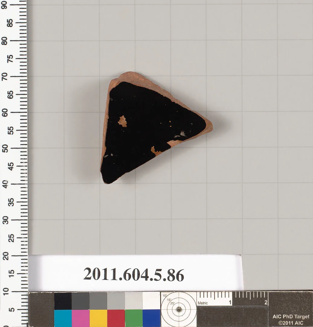 Terracotta fragment of a kylix (drinking cup) — Unknown