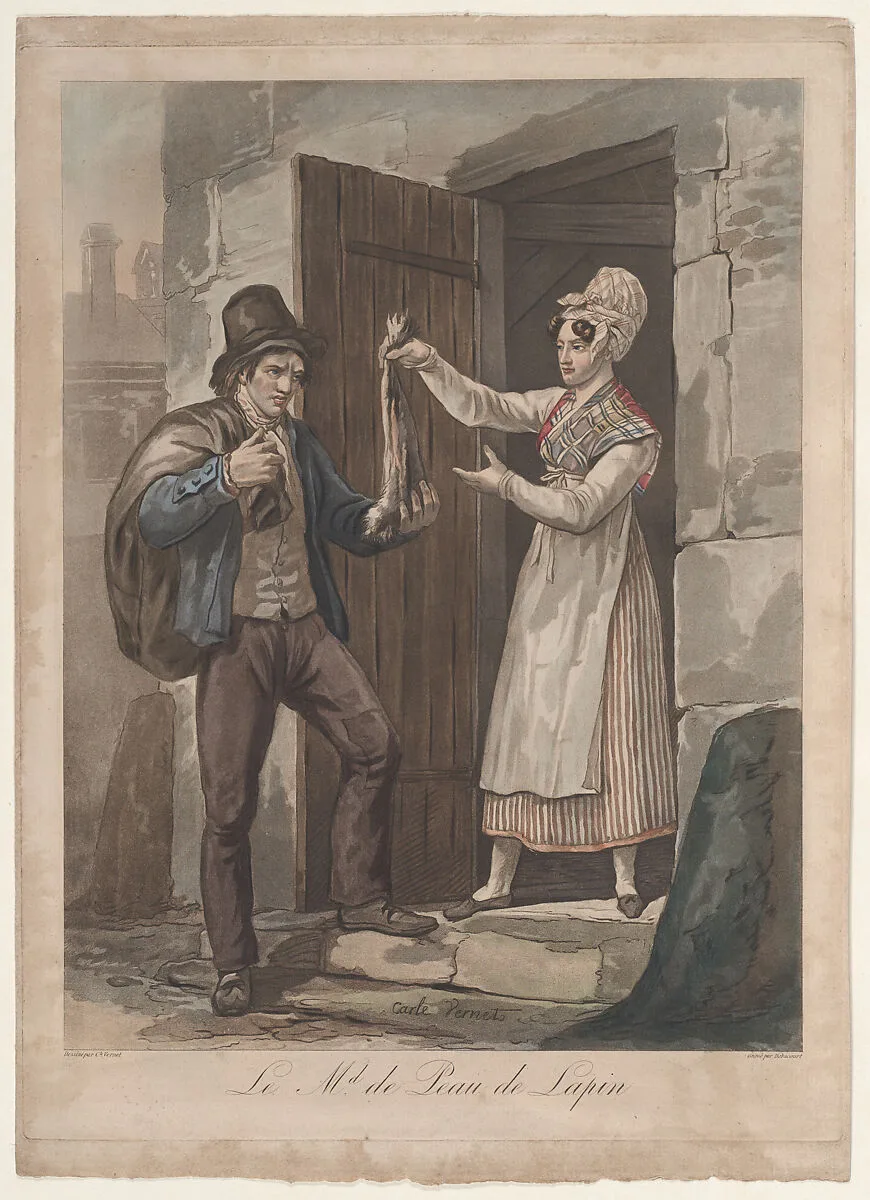 Le Md. de Peau de Lapin — Louis Philibert Debucourt|Carle (Antoine Charles Horace) Vernet