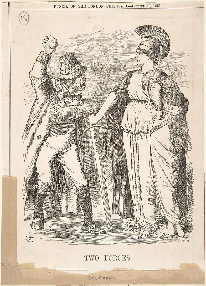 Two Forces (Punch, October 29, 1881) — Sir John Tenniel