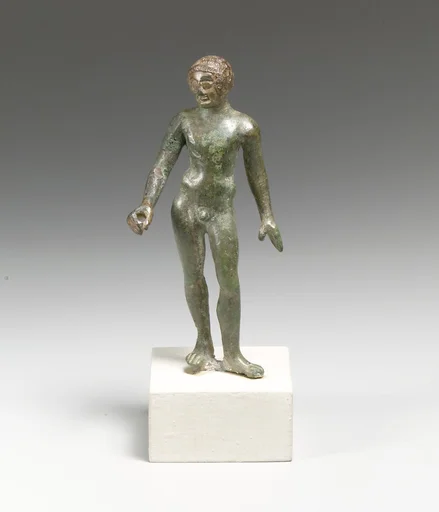 Bronze statuette of a youth