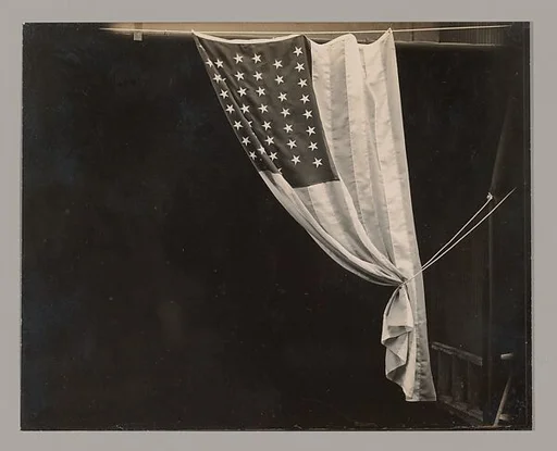 [American Flag, Ellis Island, New York]