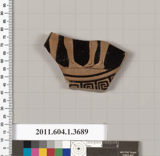 Terracotta fragment of a kylix (drinking cup)