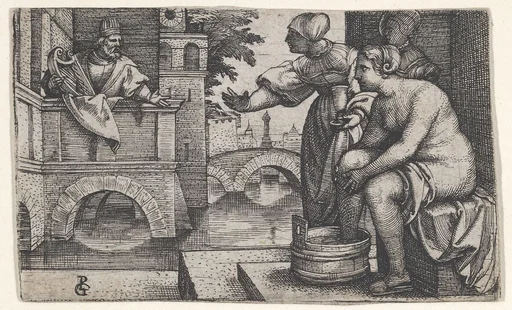David and Bathsheba, from "Scenes from the Old Testament"