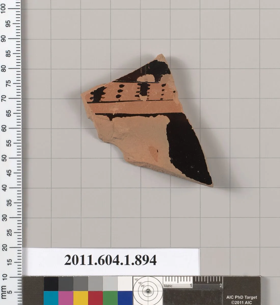 Terracotta fragment of a kylix (drinking cup) — Unknown