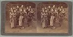 [Six Stereographs: "Big sisters and little brothers in the Land of the Rising Sun", "Tower of London","Princes Street, Edinburgh, Scotland", "King Edward VII, Prince of Wales...", "The Crowned King, Edward VII...", "The great Suspension Bridge" — Underwood & Underwood