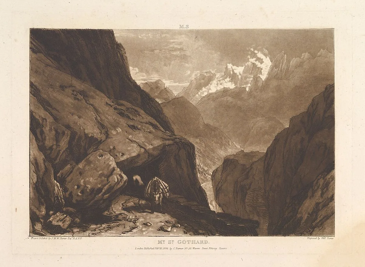Mt. St. Gothard (Liber Studiorum, part II, plate 9) — Joseph Mallord William Turner|Charles Turner