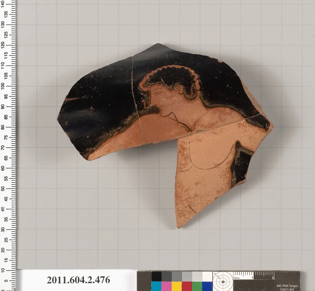 Terracotta fragment of a column-krater (bowl for mixing wine and water) — Unknown