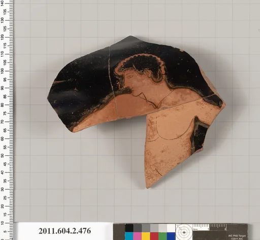 Terracotta fragment of a column-krater (bowl for mixing wine and water)