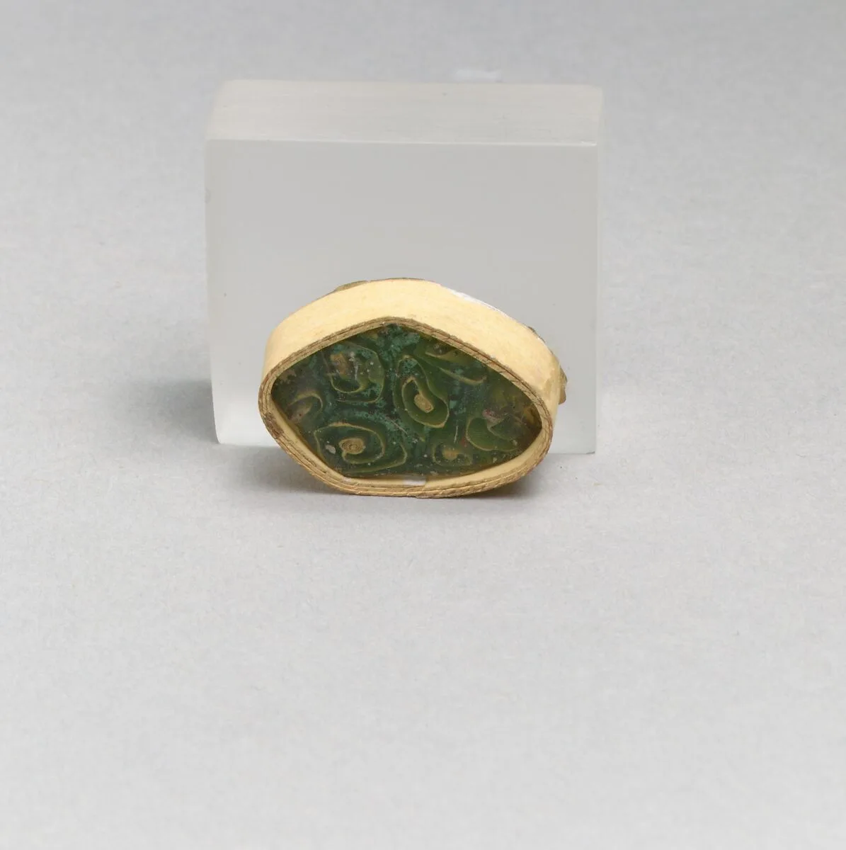 Glass mosaic fragment — Unknown
