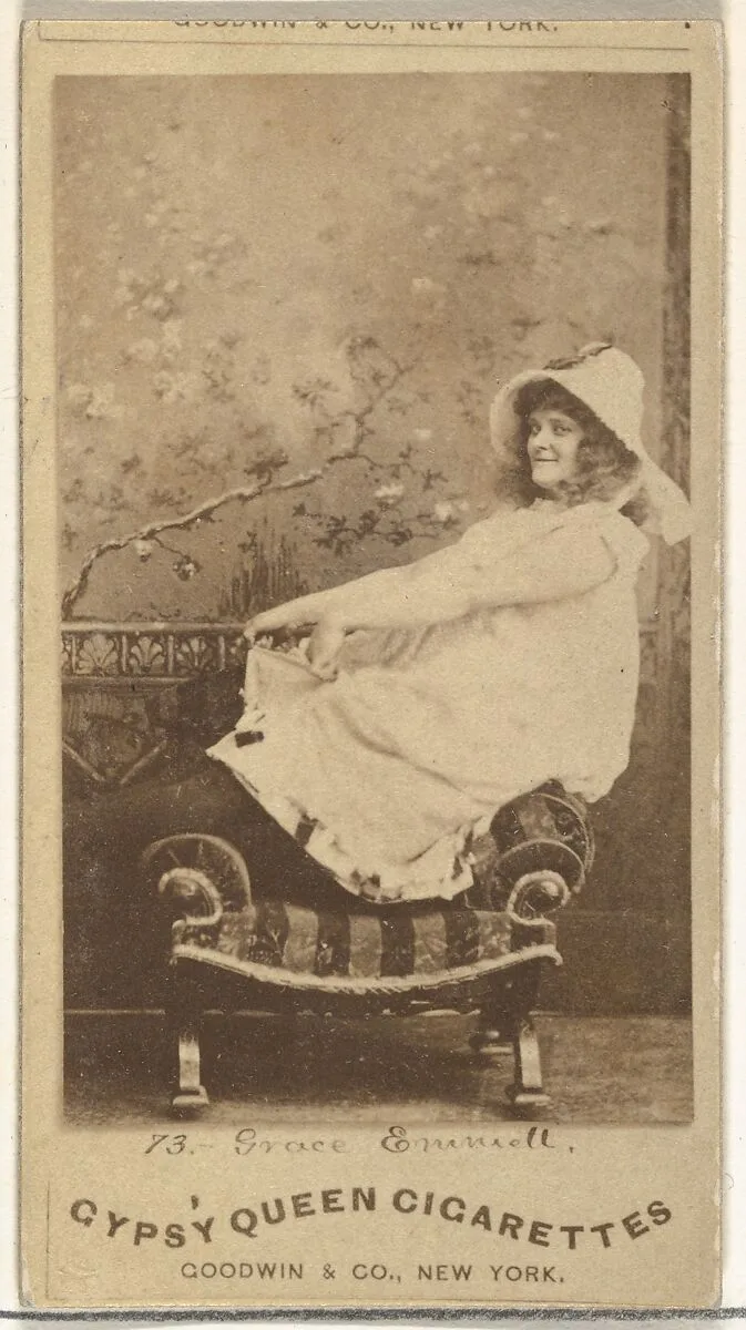 Grace Emmiett, from the Actors and Actresses series (N171) for Gypsy Queen Cigarettes — Goodwin & Company