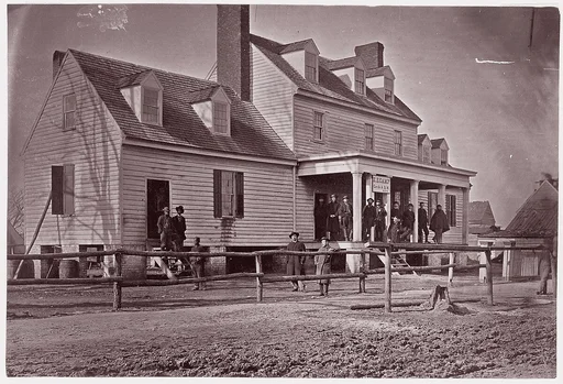 [Headquarters of Captain E. E. Camp, Assistant Quartermaster at City Point, Virginia]