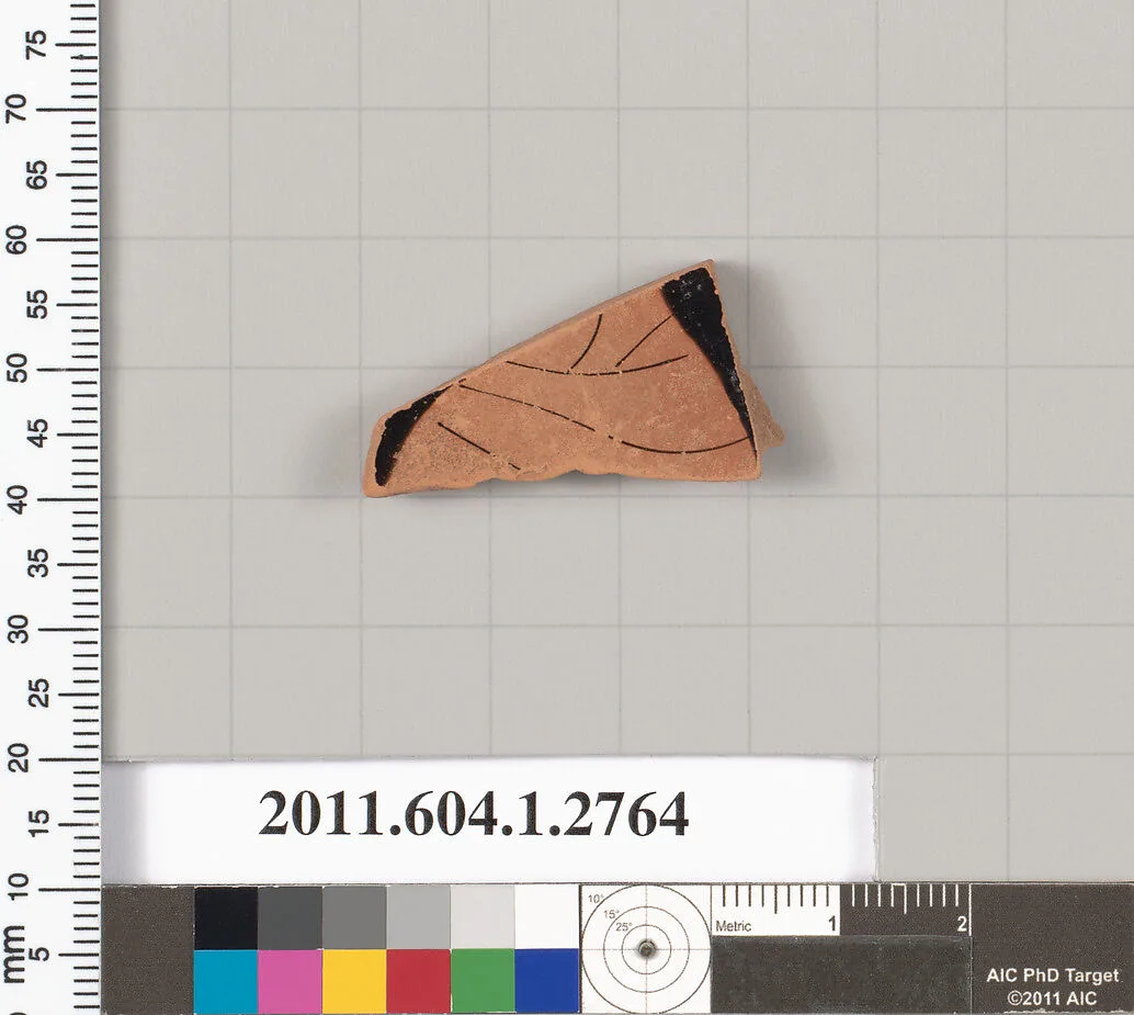 Terracotta fragment of a kylix (drinking cup) — Unknown