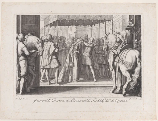 Couronnement de La Grande Duchesse (The Coronation of the Grand Duchesse), from La Vie de Ferdinand Ier de Médicis série appelée aussi Les Batailles des Médicis (The Life of Ferdinand I de'Medici also called The Medici Battles)