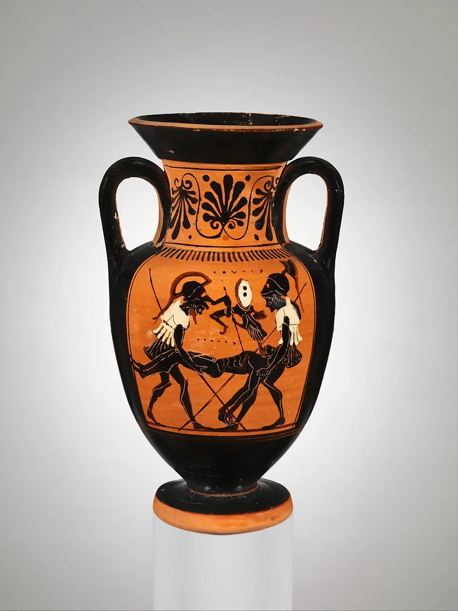 Terracotta neck-amphora (jar) — Diosphos Painter
