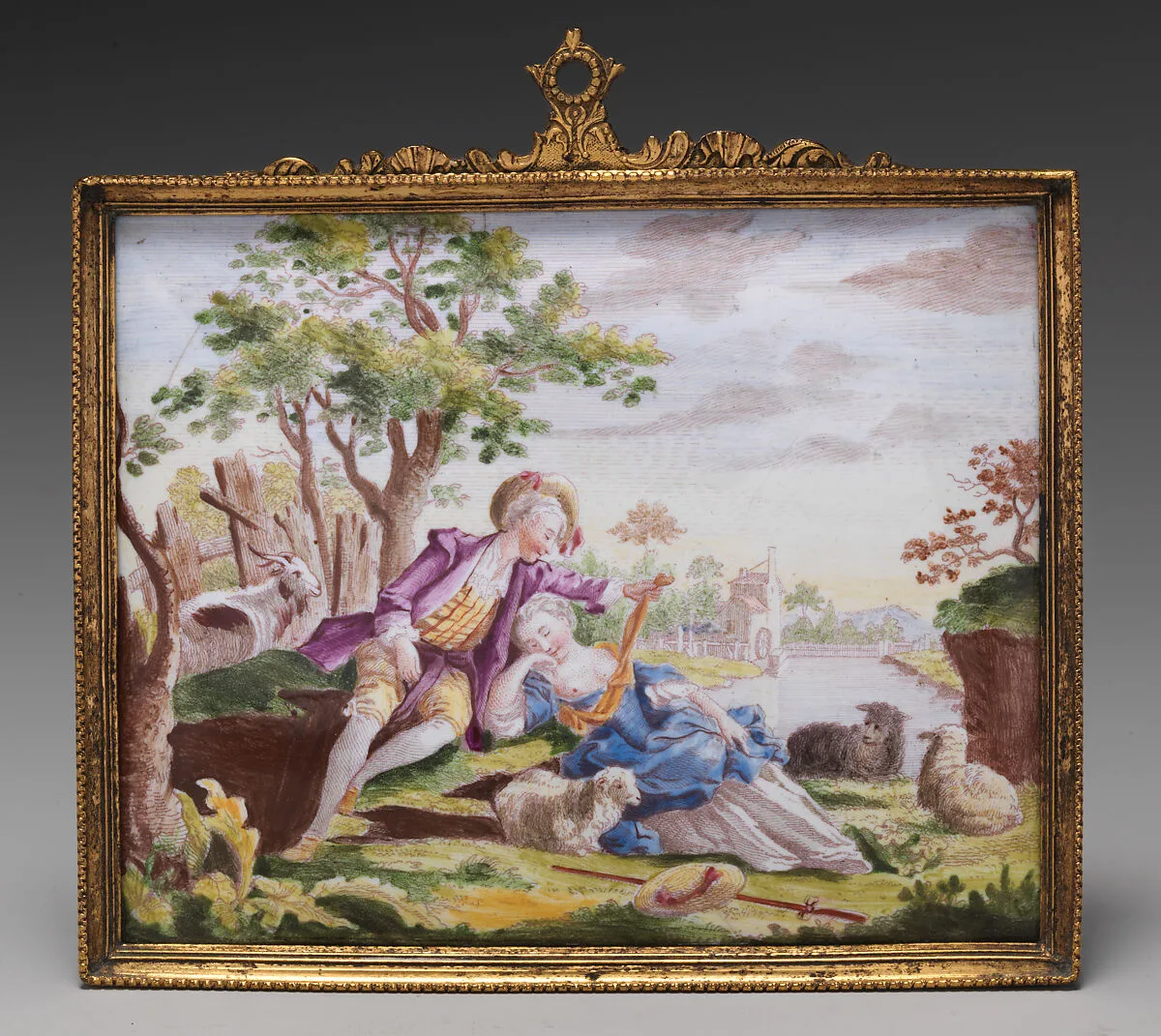 Sleeping Shepherdess — Augustin Le Grand|Charles Dominique Joseph Eisen