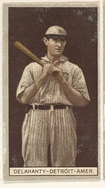 Delahanty, Detroit, American League, from the Brown Background series (T207) for the American Tobacco Company — American Tobacco Company
