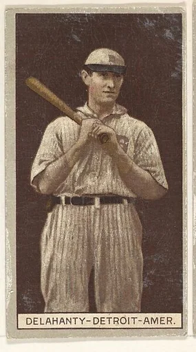 Delahanty, Detroit, American League, from the Brown Background series (T207) for the American Tobacco Company