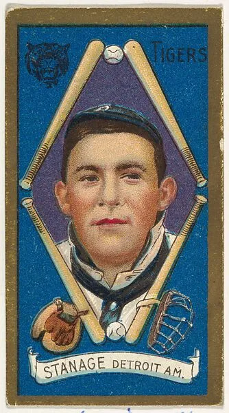 Stanage, Detroit Tigers, American League, from the "Baseball Series" (Gold Borders) set (T205) issued by the American Tobacco Company — American Tobacco Company