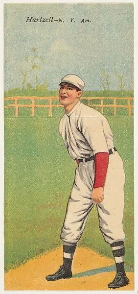 Hartzell, New York, American League, from the Mecca Double Folder series (T201) — Mecca Cigarettes